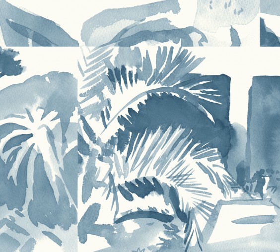 Панно Paint and Paper Library Tresco Abbey Gardens Blue Blood 0393AGBLUEB